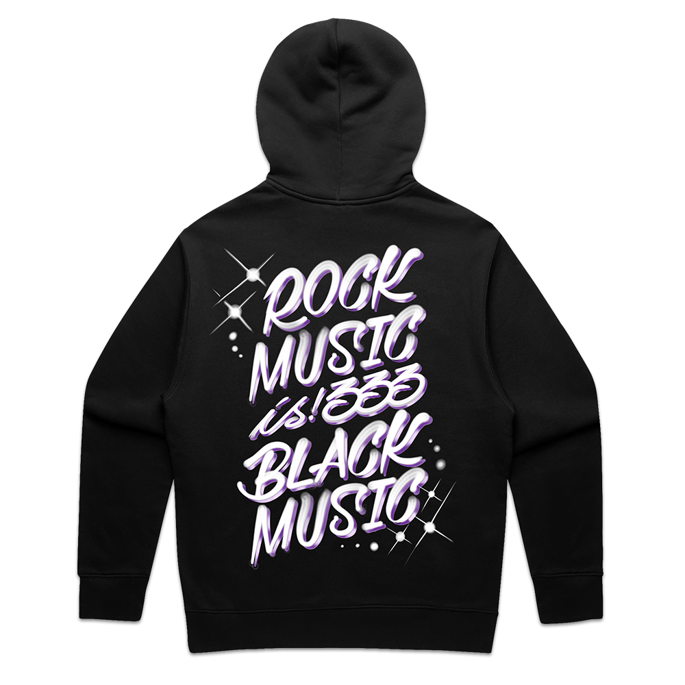 Rock Music is Black Music Airbrush Hoodie